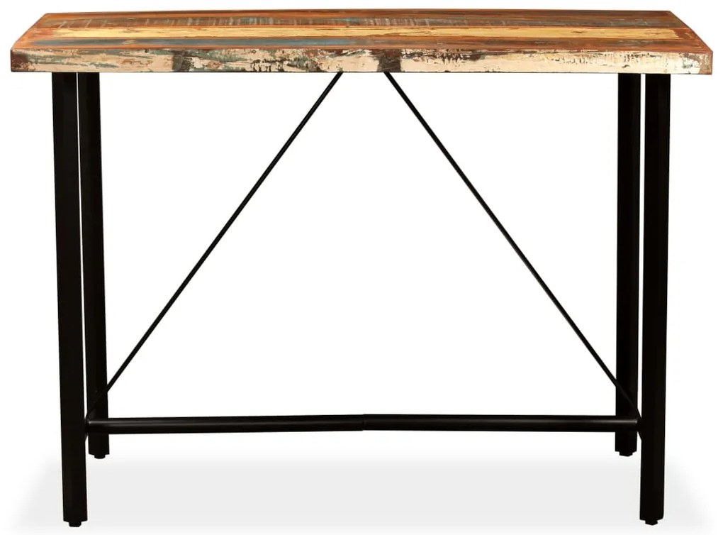 Conjunto de bar 7 pcs madeira recuperada maciça