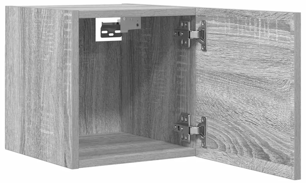 Móveis de TV de parede 4 pcs 30,5x30x30 cm cinzento sonoma