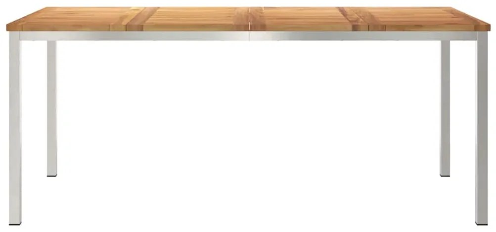 Mesa de Jantar ao Ar Livre 180x90x75 cm Madeira Sólida de Teca