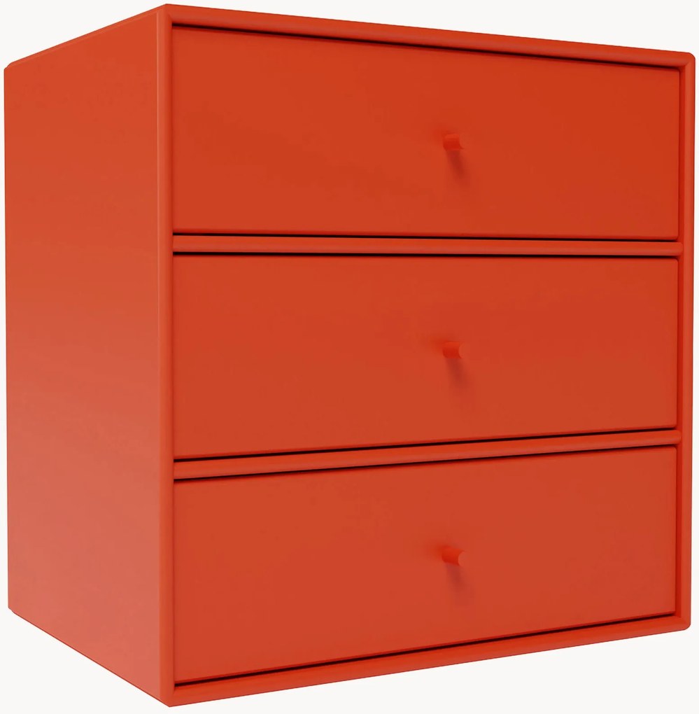 Módulo com gavetas Montana Mini 1007 para sistema de estantes modular