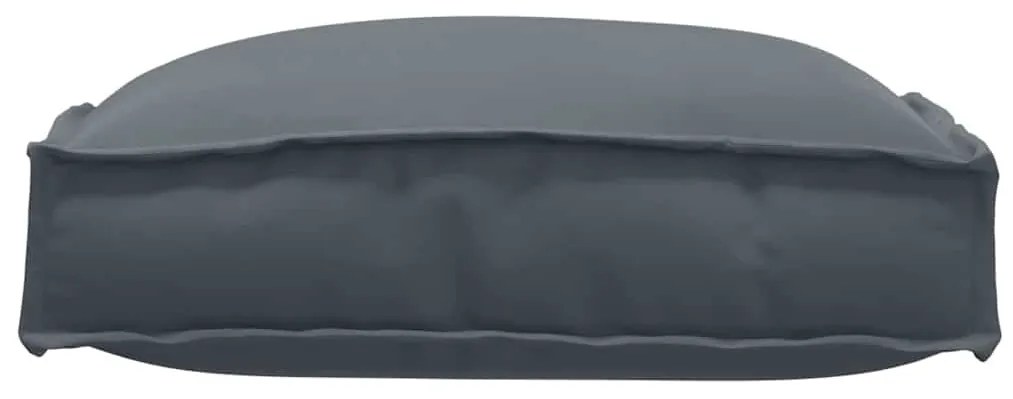 Kit de 6 almofadas de palete antracite 40 x 40 x 8 cm, em tecido Oxfor