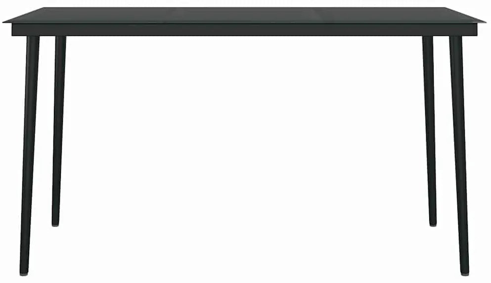 Conjunto jantar jardim 5 peças almofadas vidro vime cinzento PE