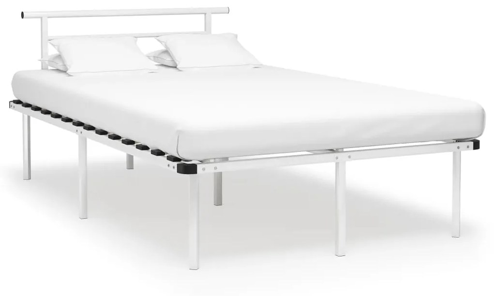 vidaXL Estrutura de cama 120x200 cm metal branco
