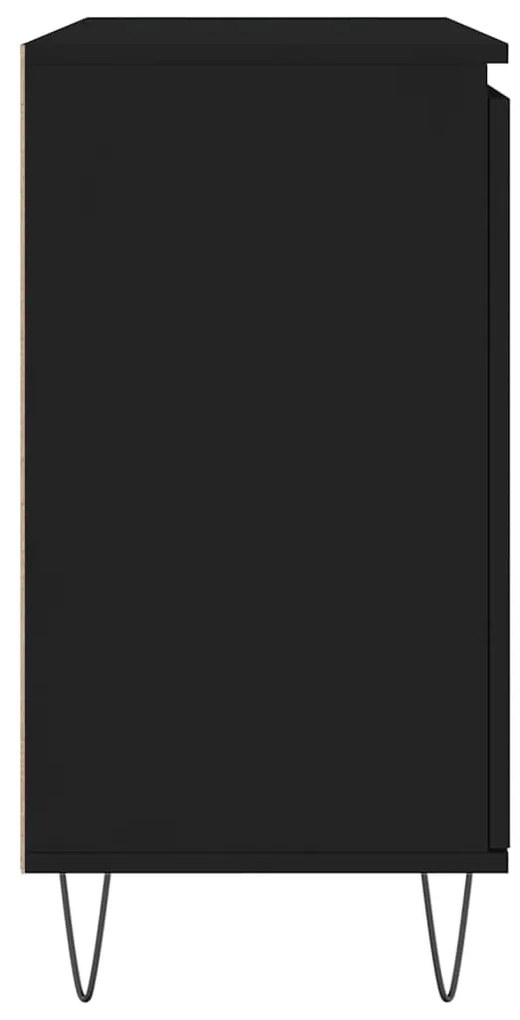 Aparador 104x35x70 cm derivados de madeira preto