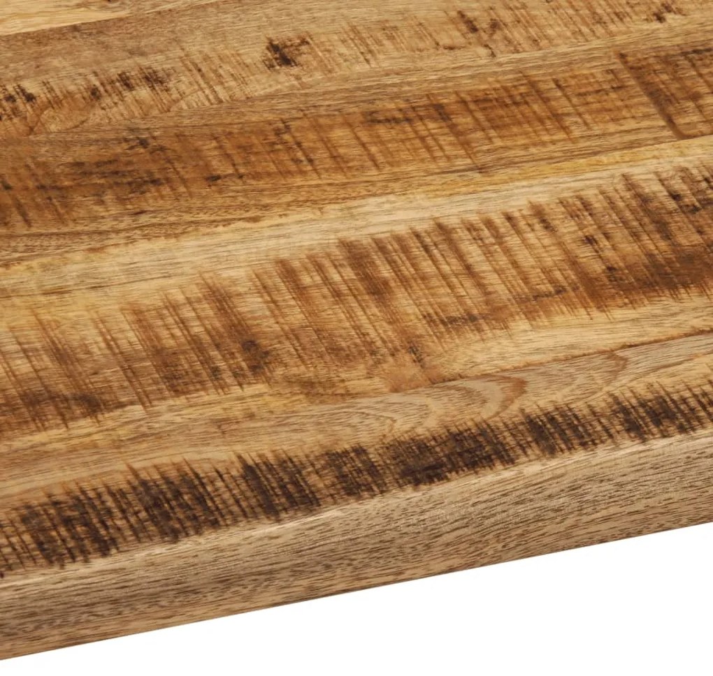 Tampo de mesa c/ borda viva 90x80x3,8cm mangueira áspera maciça