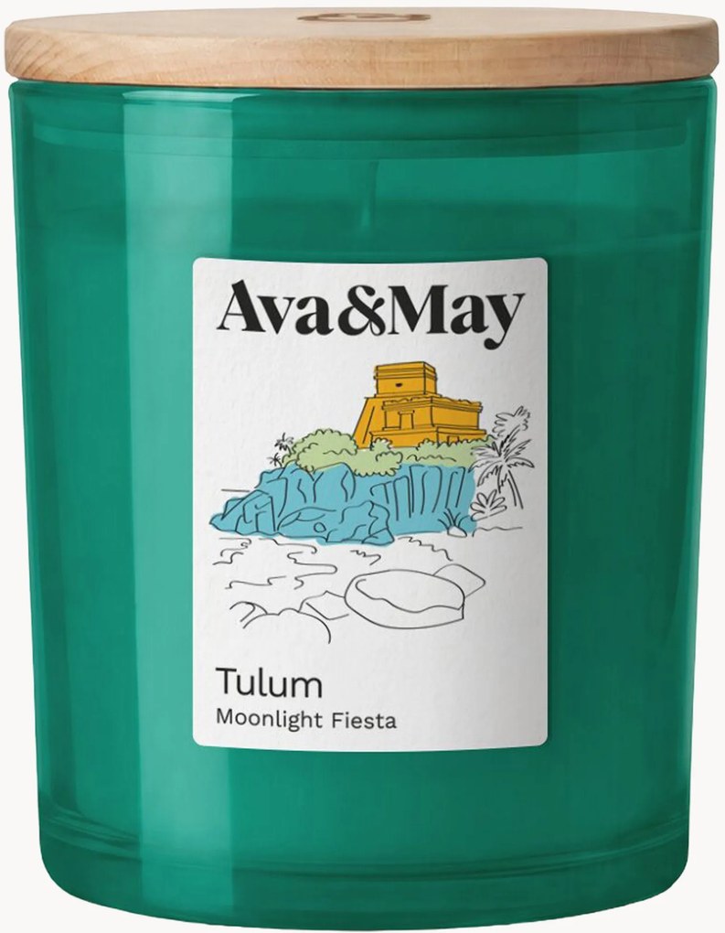 Vela perfumada Tulum (âmbar, jasmim e patchouli)