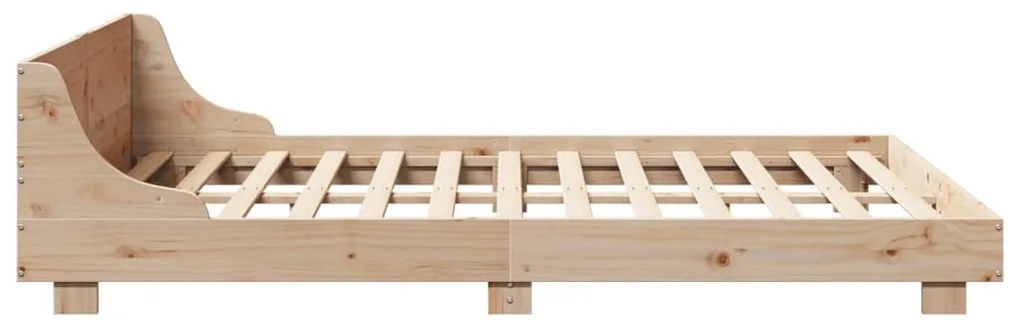 Cama sem colchão 140x190 cm madeira de pinho maciça