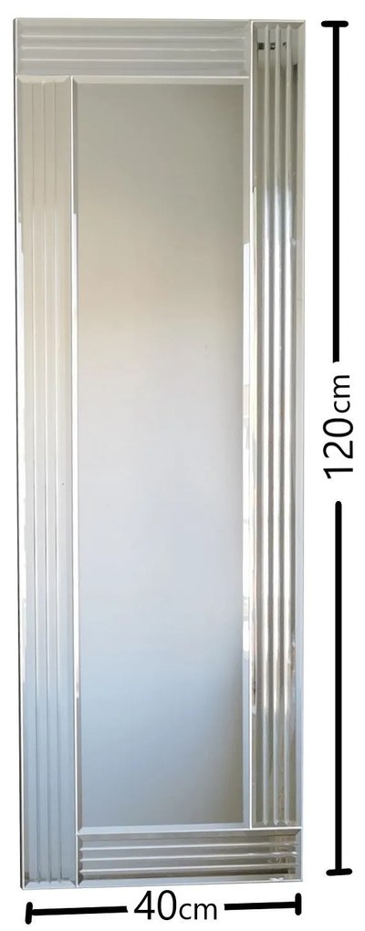 Espelho A303D – Prateado – 40 cm x 120 cm