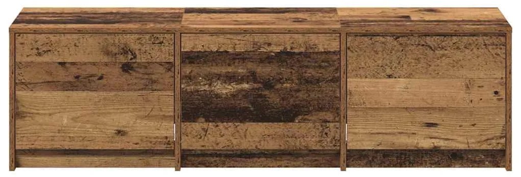 Armário de TV com LED Madeira Velha 140x34x40 cm Madeira Engenharia