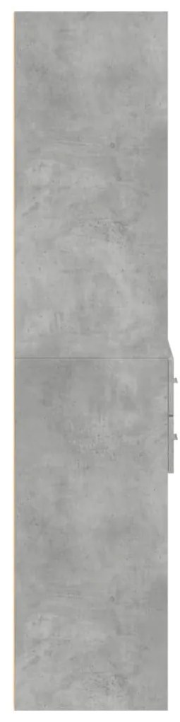 Armário alto 70x42,5x185 cm derivados madeira cinzento cimento