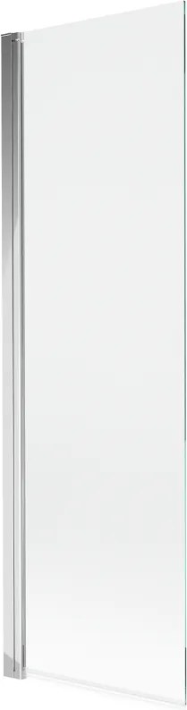 Mexen Mist resguardo de banho de 1 folha 60 x 150 cm, transparente, cromado - 8A9-060-001-01-00