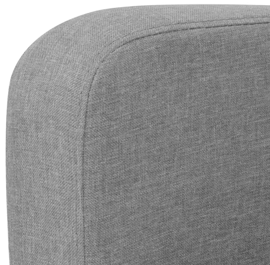Sofá de 2 lugares 135x65x76 cm cinzento claro