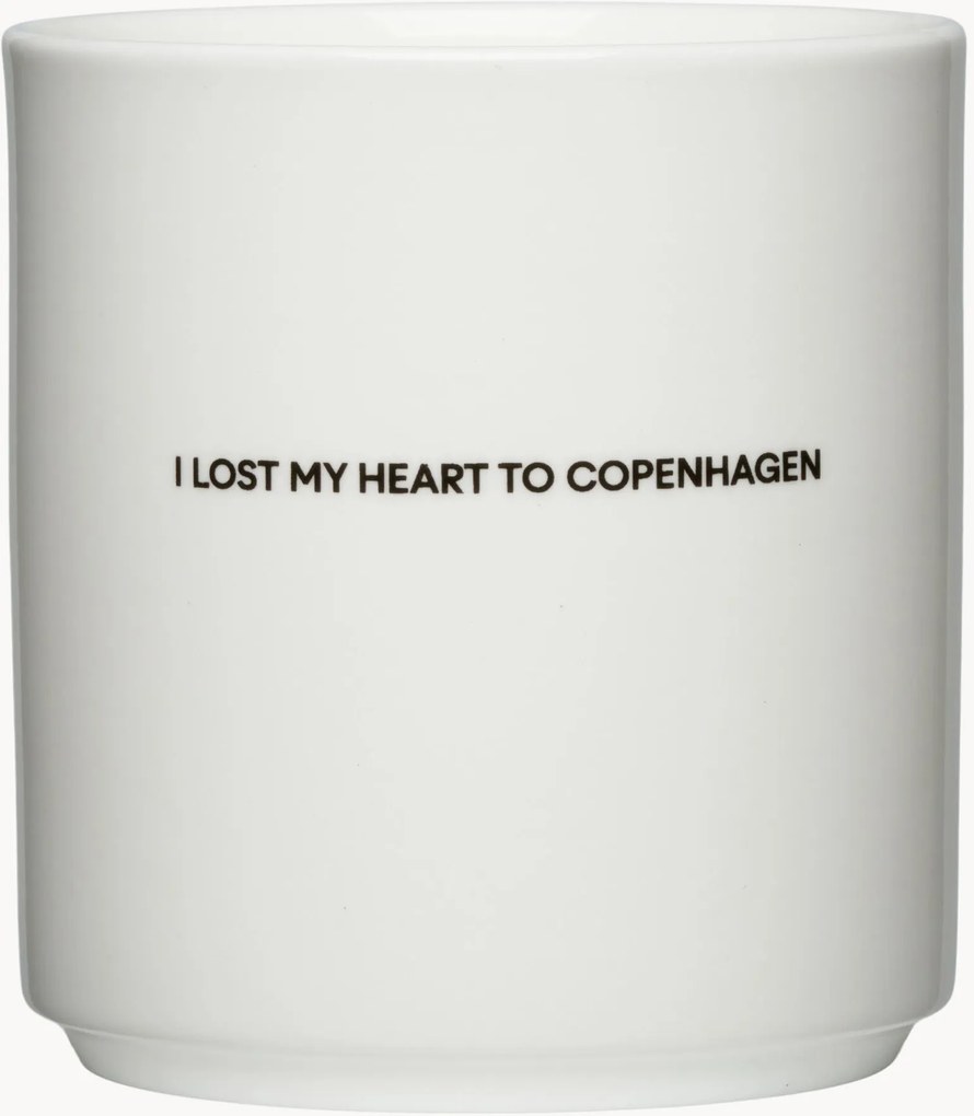 Chávena com inscrição I Lost My Heart