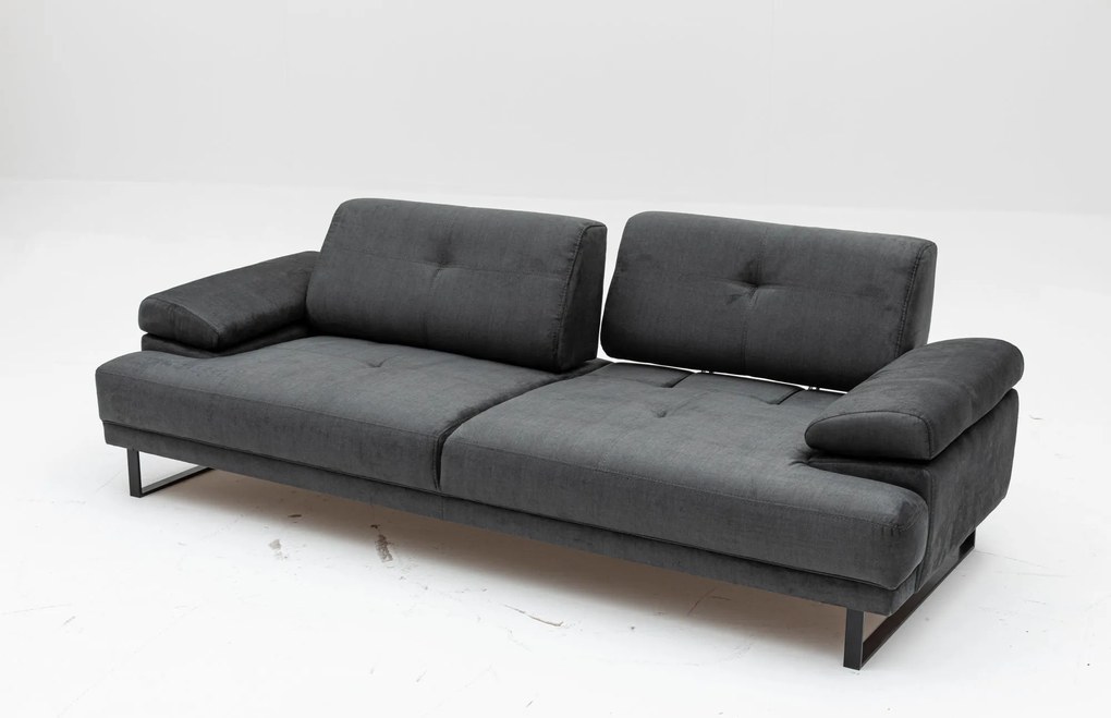 Sofá-cama de 3 lugares Mustang – Antracite – 239 cm x 99 cm x 83 cm