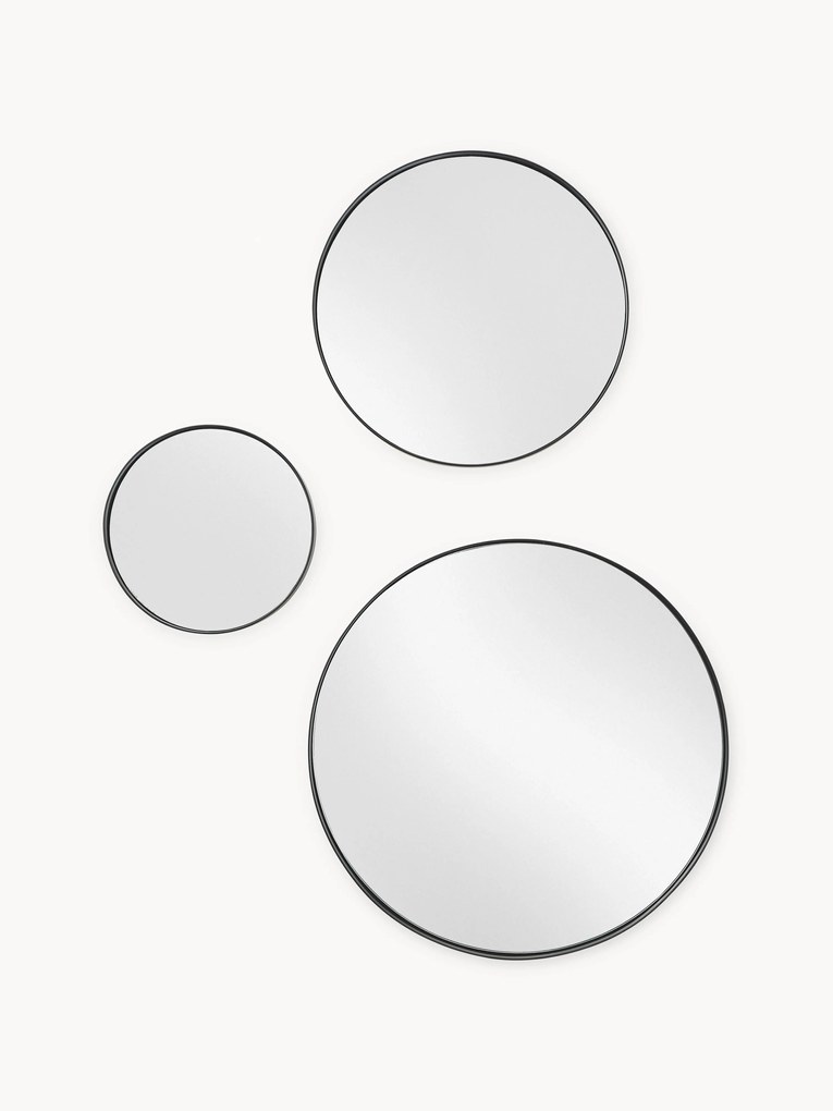 Conjunto de espelhos de parede redondos Lacie, conjunto de 3