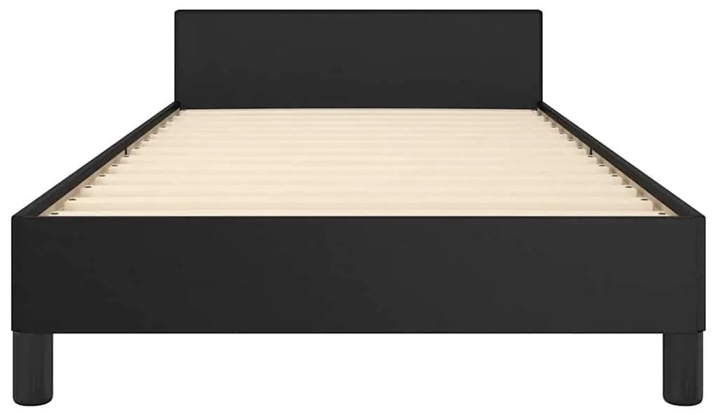 Estrutura cama c/ cabeceira sem colchão 90x190 cm preto