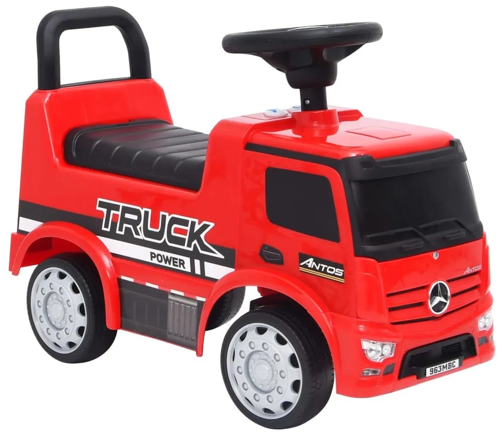 80297 vidaXL Andador camião Mercedes Benz vermelho