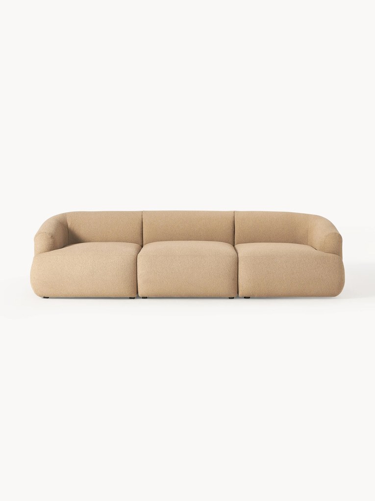 Sofá modular em bouclé Sofia (4 lugares)