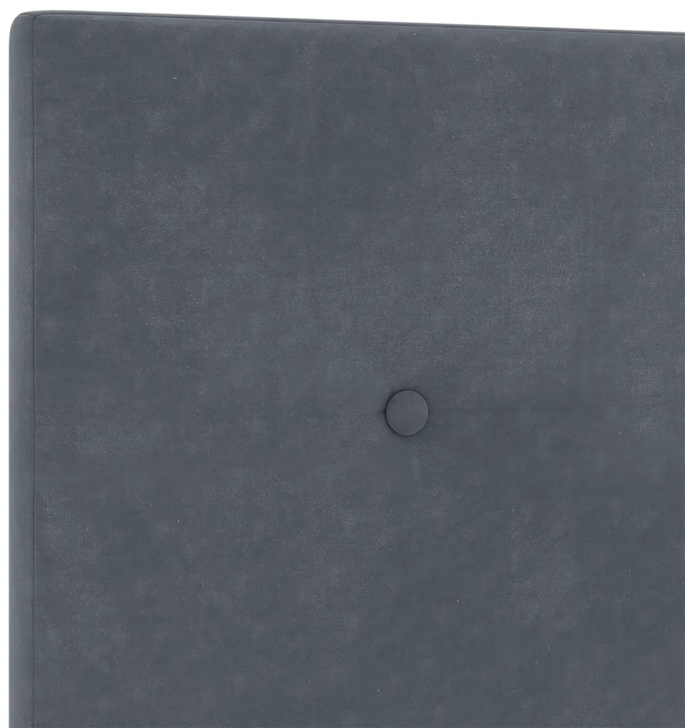 Cabeceira vidaXL Button Tufted Cinza Escuro 80 cm em Veludo