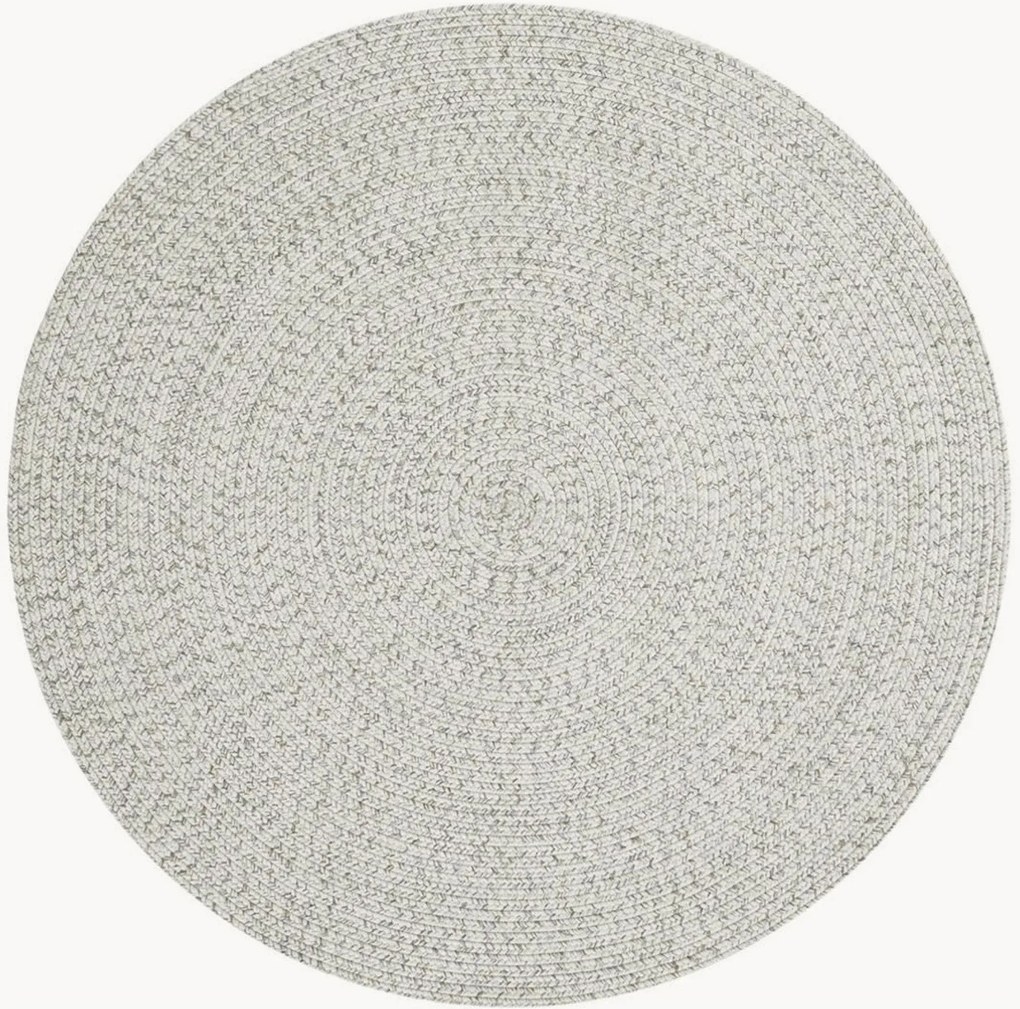 Tapete redondo para interior e exterior Trenzado