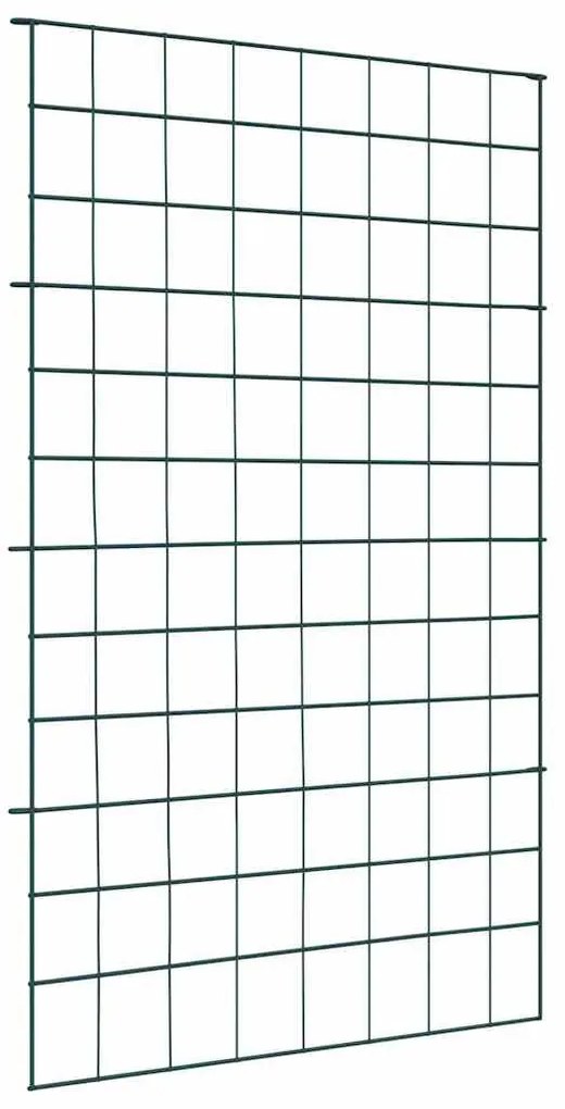 vidaXL Conjunto de Cerca para Lago 8 pcs Verde 50 x 80 cm Aço