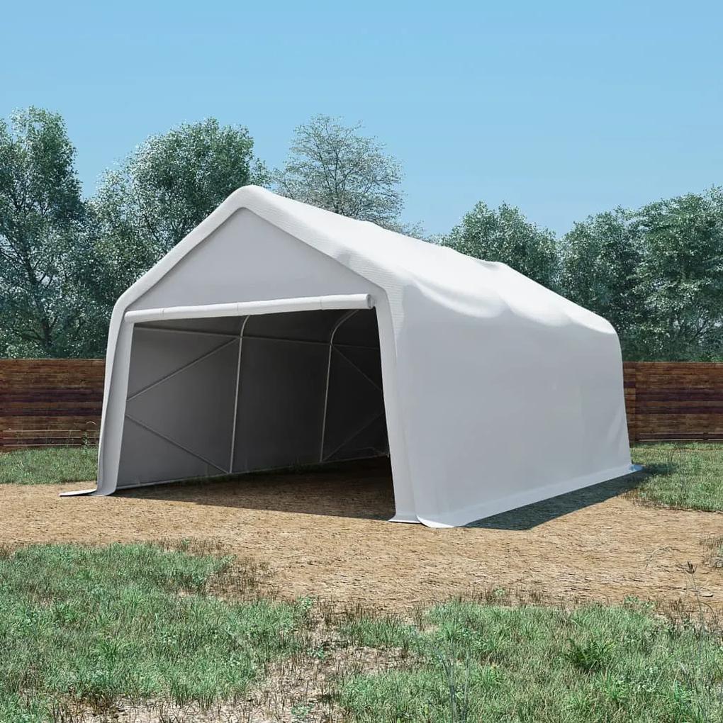 3056654 vidaXL Tenda de armazenamento PVC 550 g/m² 4x6 m branco