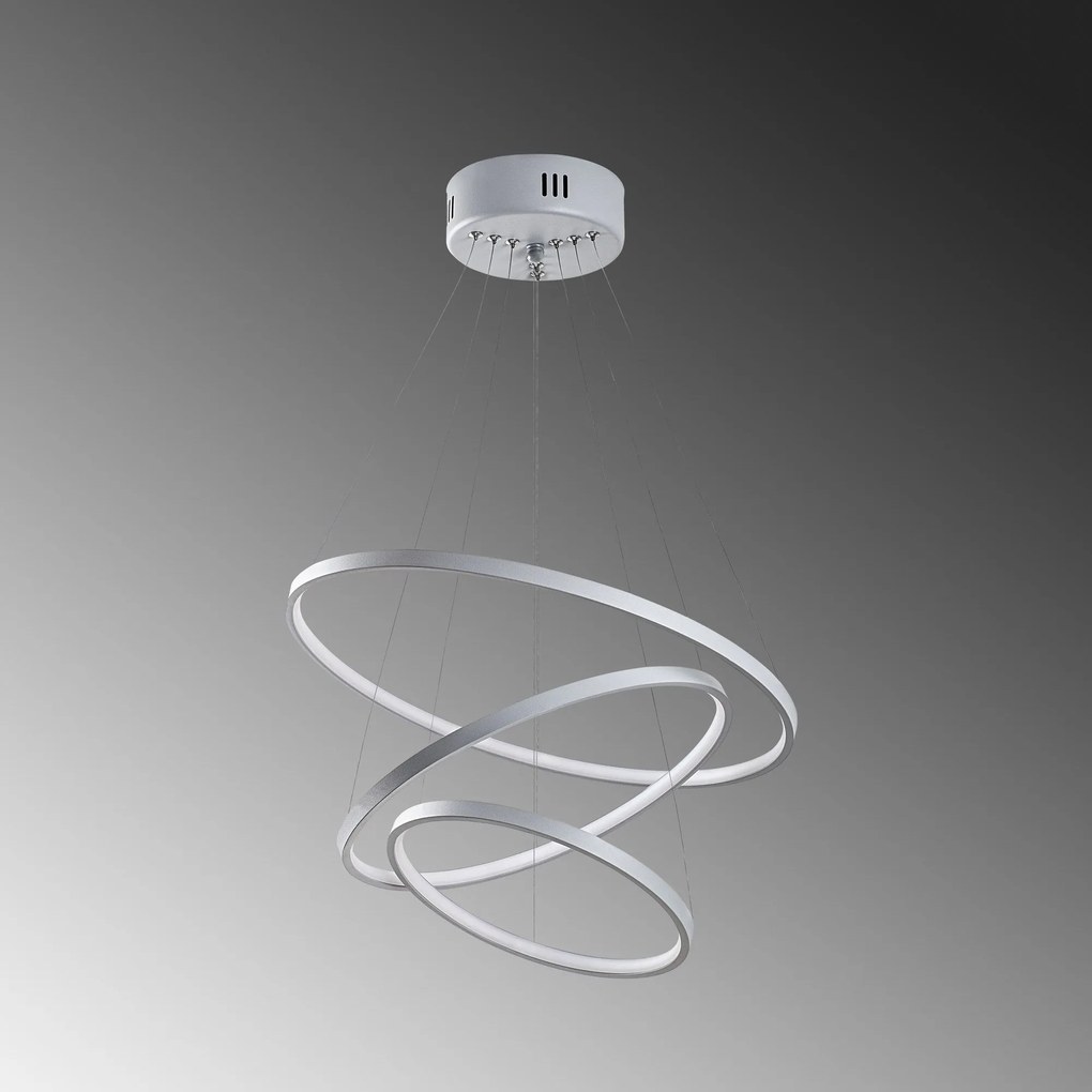 Chandelier Simit – Cinzento – 50x80x50 cm