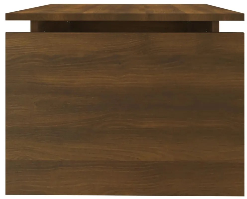 Mesa centro 68x50x38 cm derivados de madeira carvalho castanho
