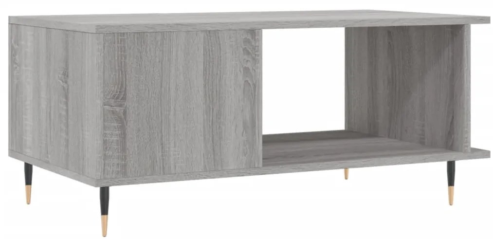 Mesa de centro 90x50x40 cm derivados de madeira cinzento sonoma