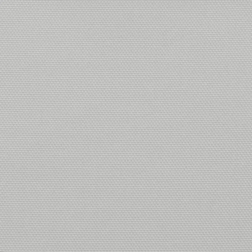 Para-sol estilo vela 5x6x6 m oxford 100% poliéster cinza-claro