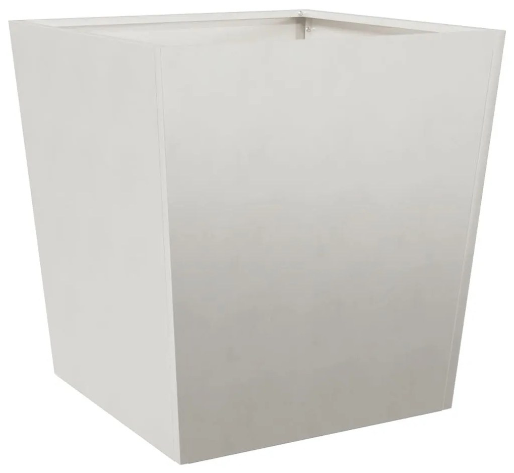 Vaso/floreira de jardim 2 pcs 50x50x50 cm aço inoxidável