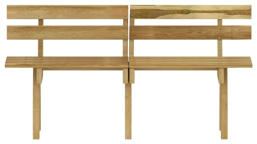 3 pcs conjunto de jantar p/ jardim pinho impregnado
