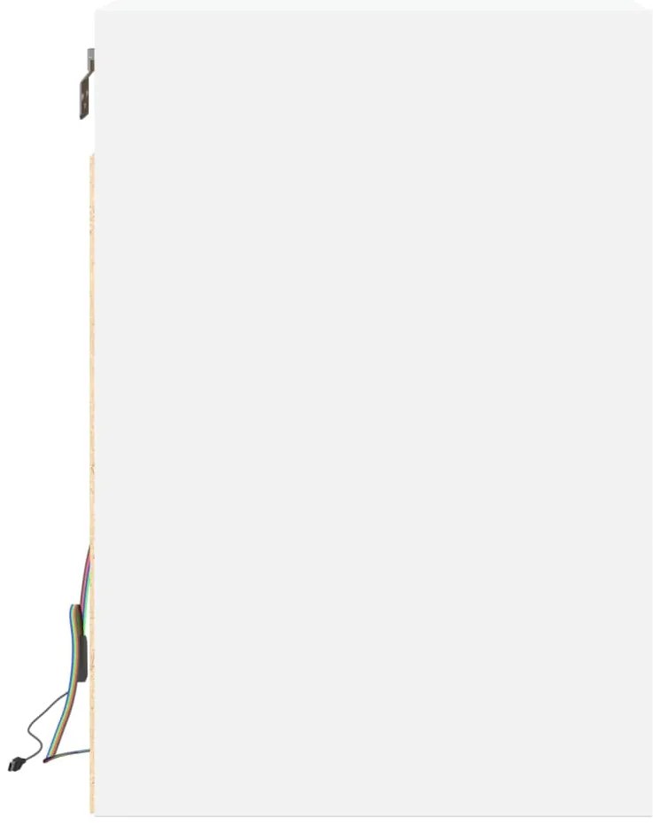 Móvel de parede para TV com luzes LED 180x31x45 cm branco