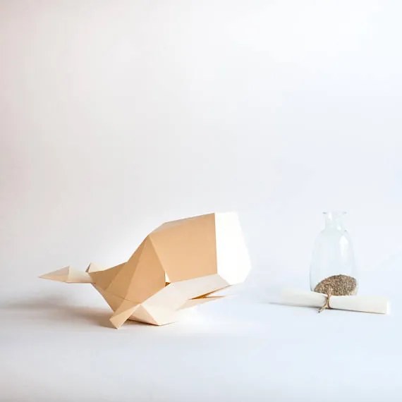 Cachalot - DIY Colour Paperlamp - Soft Blue