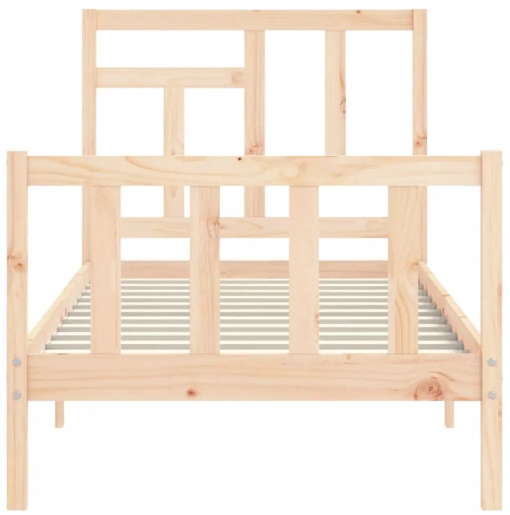 Cama sem colchão 90x200 cm madeira de pinho maciça