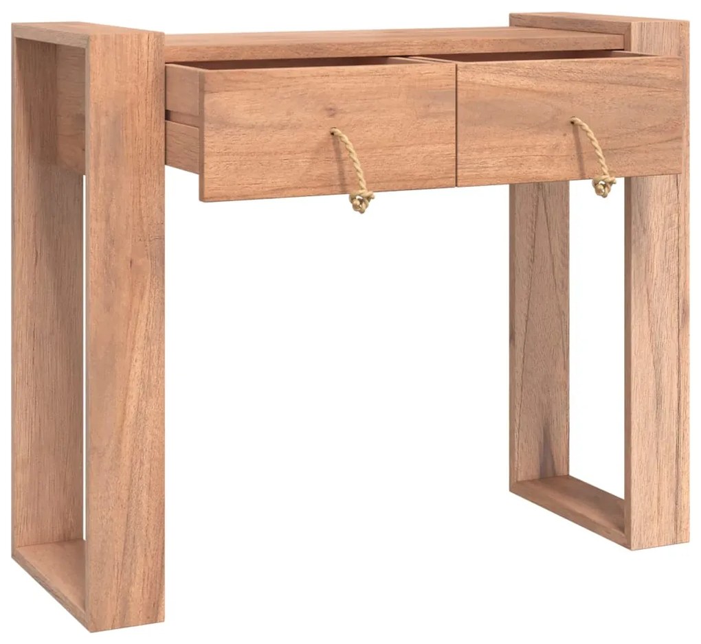 Mesa consola 90x35x75 cm madeira de teca maciça