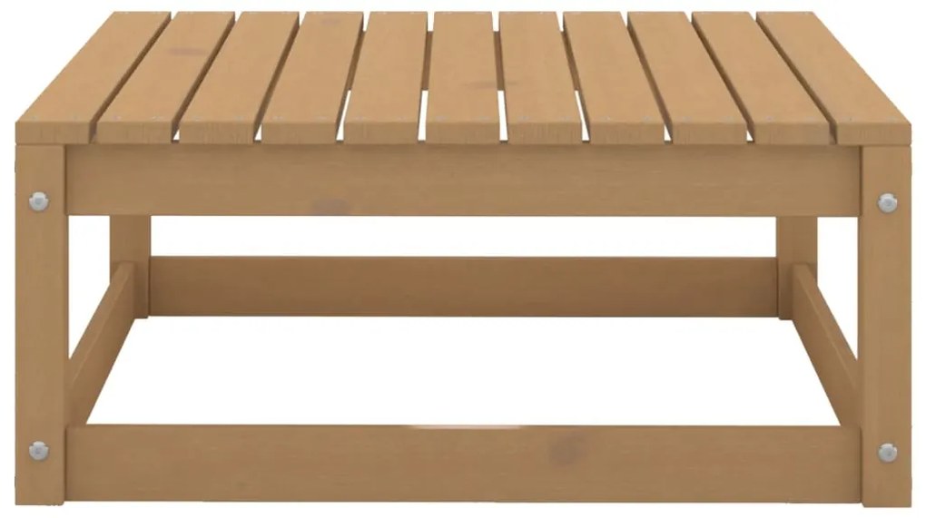 12 pcs conjunto lounge de jardim pinho sólido castanho mel