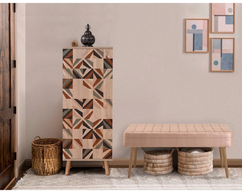 Conjunto de Mobiliário de Entrada Vegas – Sonomo Stone – Sapateira: 50