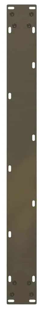 Pés para mesa de jantar em formato de U, 2 peças, aço natural, 90 x (7