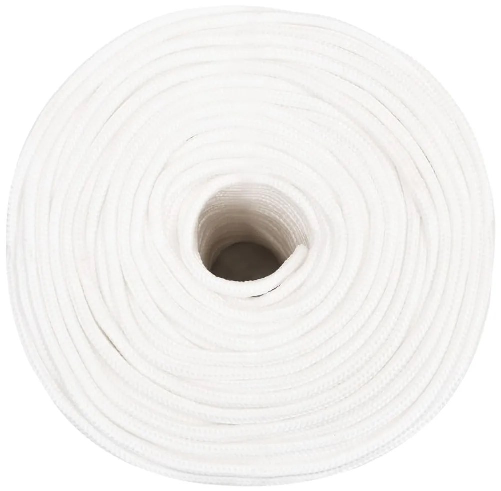 Corda de barco 8 mm 250 m polipropileno branco completo