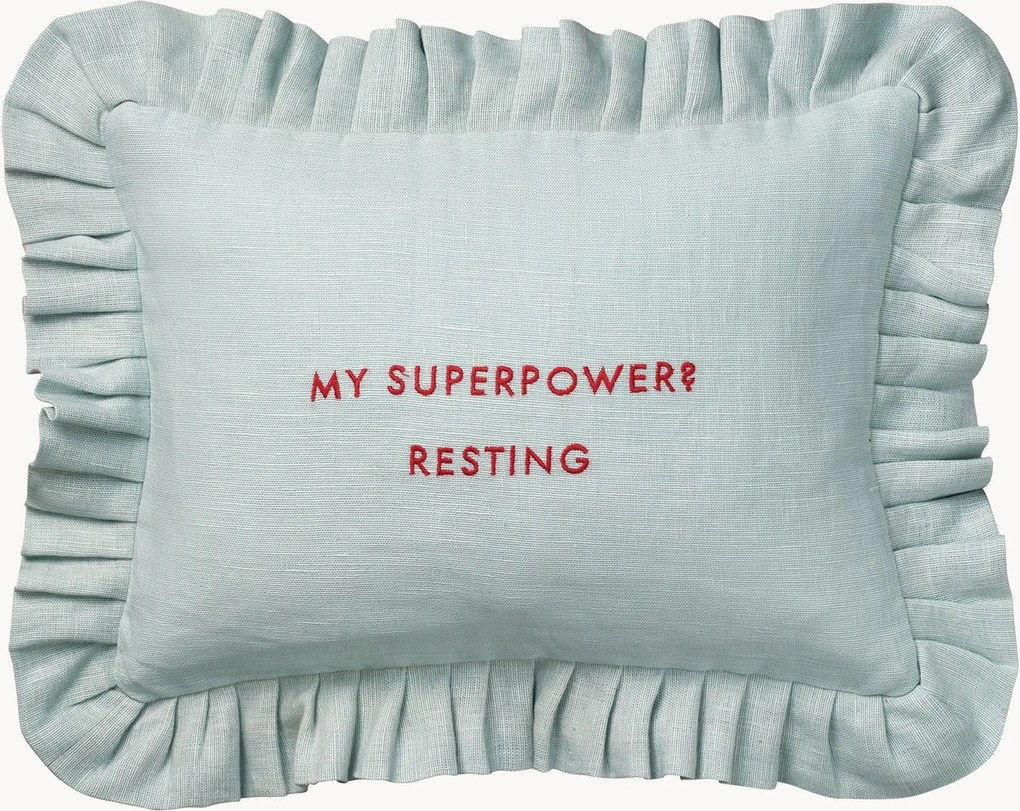 Capa de almofada em algodão artesanal Quote