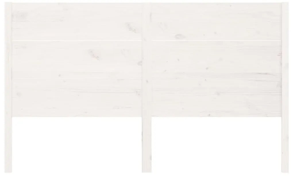 Cabeceira de cama 156x4x100 cm pinho maciço branco
