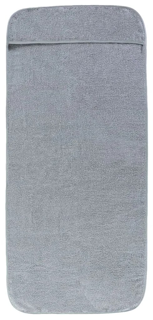 Toalhas de praia 4 pcs 60x135 cm tecido 400 GSM cinzento