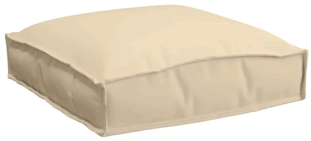 Almofadas de Pallet para Assento 2 pcs Beige 40x40x8 cm Tecido Oxford