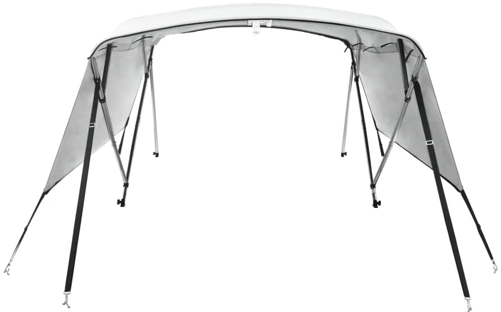 Toldo de 4 arcos Bimini c/ paredes laterais 243x(230-244)x137cm