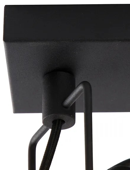 Foco industrial preto 2 luzes - Suplux Industrial