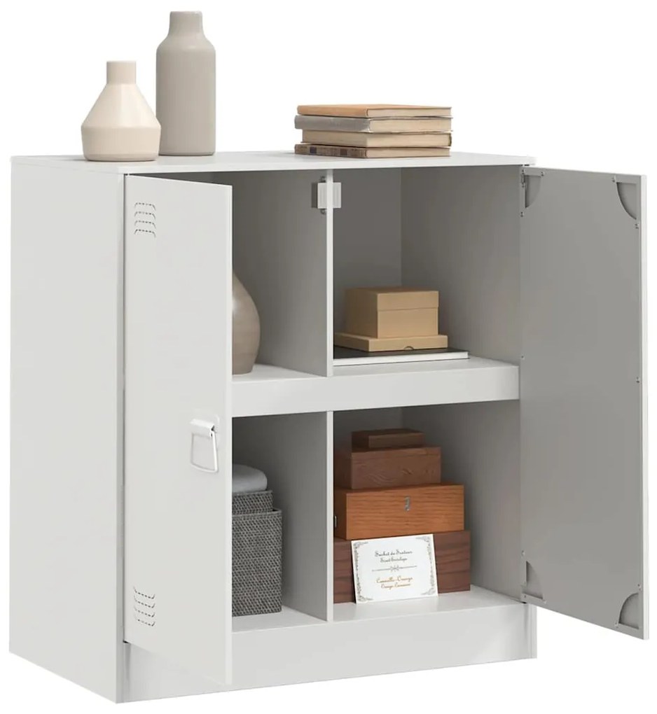 Aparador 67x39x73 cm aço branco