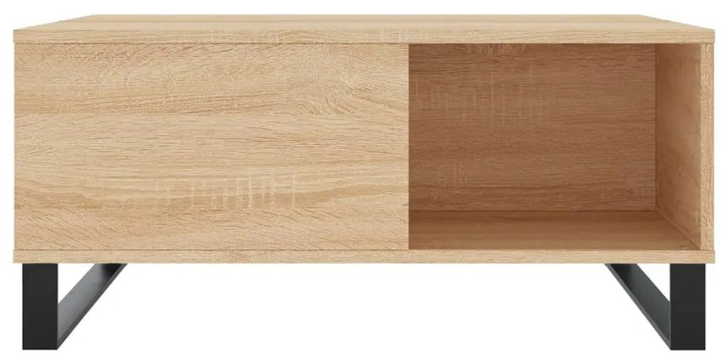 Mesa de centro 80x80x36,5 cm derivados madeira carvalho sonoma