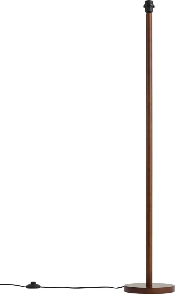 Candeeiro de Pé Japandi Madeira de Nogueira Sem Abajur 133cm - Mels