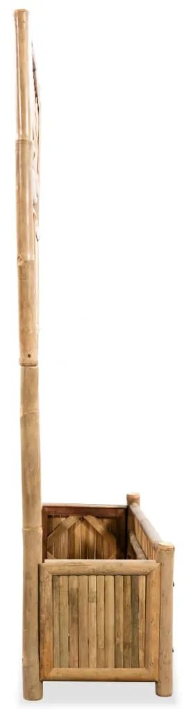 Floreira de jardim com treliça bambu 70 cm